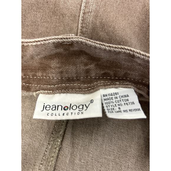 Vintage Y2K Tiered Maxi Denim Skirt Brown Women’s size M - Picture 2 of 6